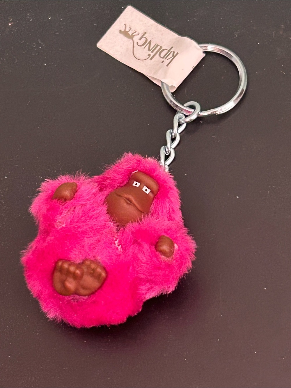 Kipling Monkey EMMA Mini Gorilla APE Animal Plush Pink Keychain Bag Charm